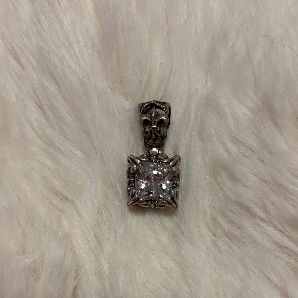 Silpada Sterling Silver Square Cubic Zirconia Pendant in Silver
